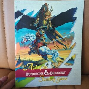 THE‎ ART OF THE DUNGEONS AND DRAGONS 1ST PRINTING 1985 Picture Book Dragons TSR
